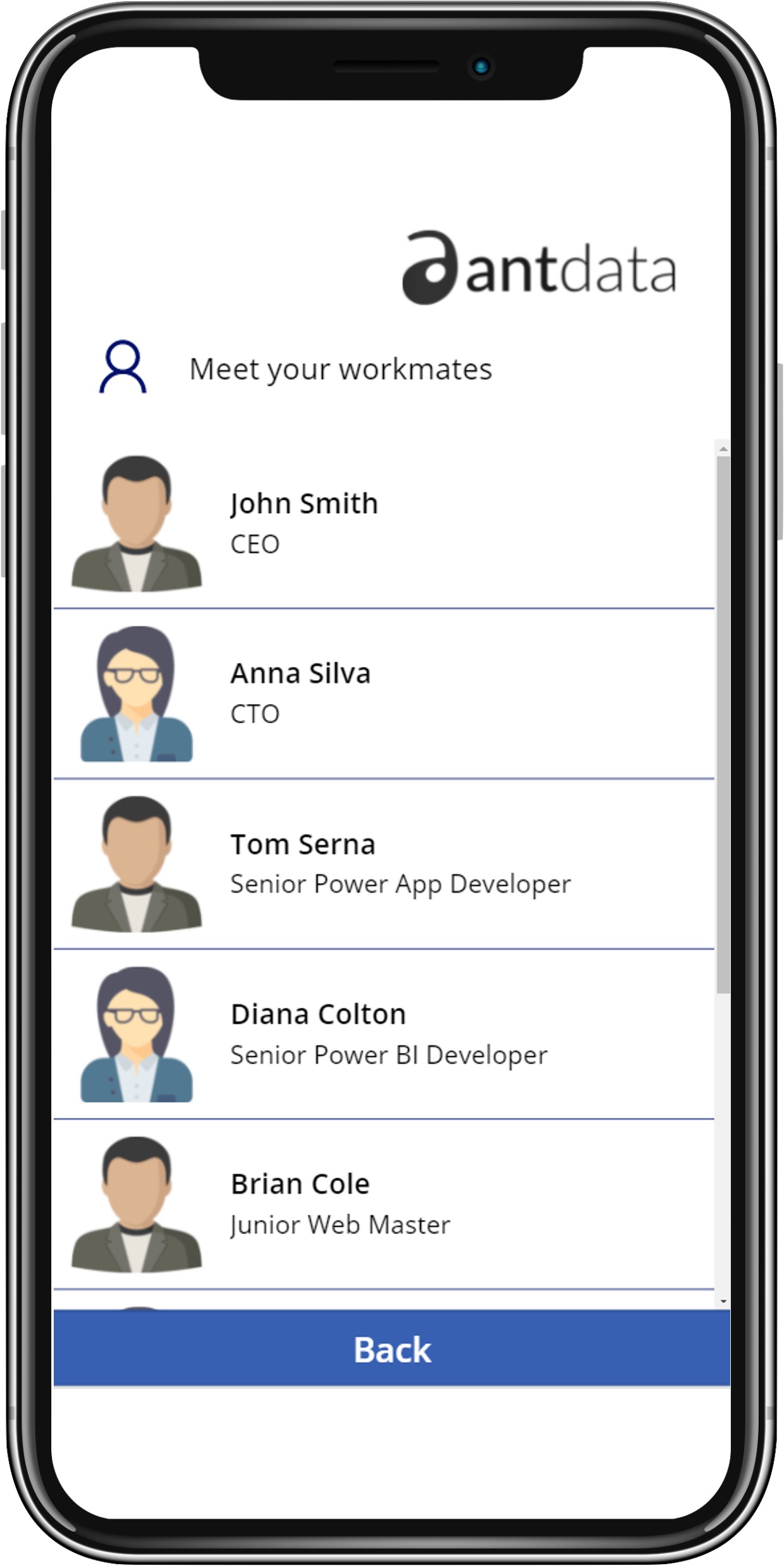 Antdata - Onboarding app
