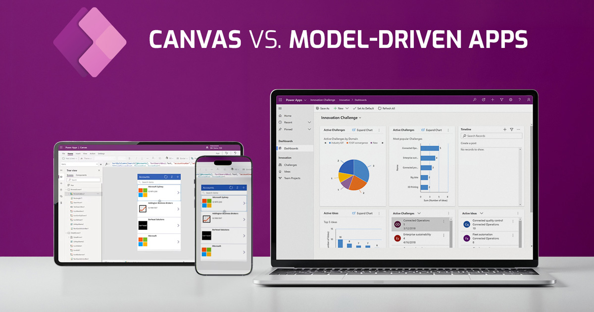 Microsoft Power Apps Applications – When to Choose Canvas Apps and When to Choose Model-Driven Apps?