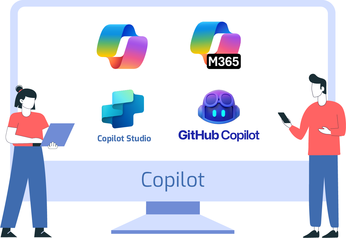 Microsoft Copilot for business – Copilot Chat, Microsoft 365 Copilot, Copilot Studio and GitHub Copilot