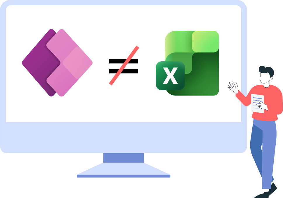 Microsoft Power Apps used as an Excel replacement without analysing the business process first