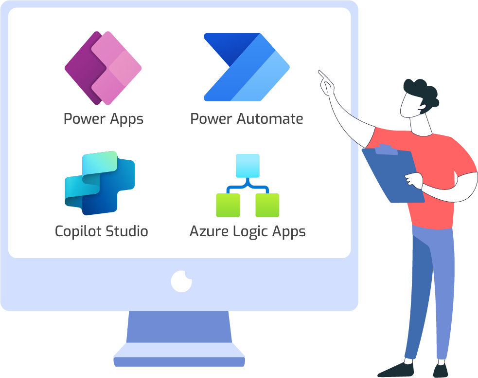 Power Apps, Power Automate, Copilot Studio, and Azure Logic Apps using connectors